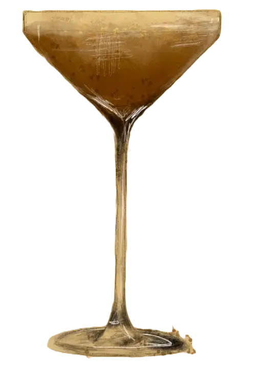 Icon of a cocktail which is called the Chocolat Dark cocktail